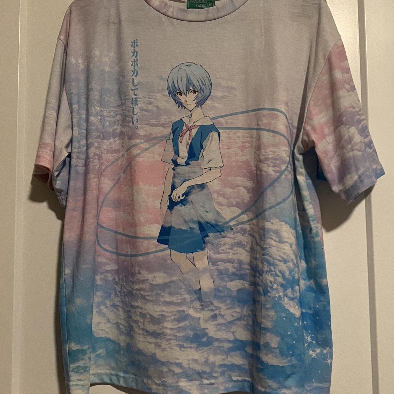 ACDC RAG Limited Evangelion Oversized T-shirt Rei... - Depop