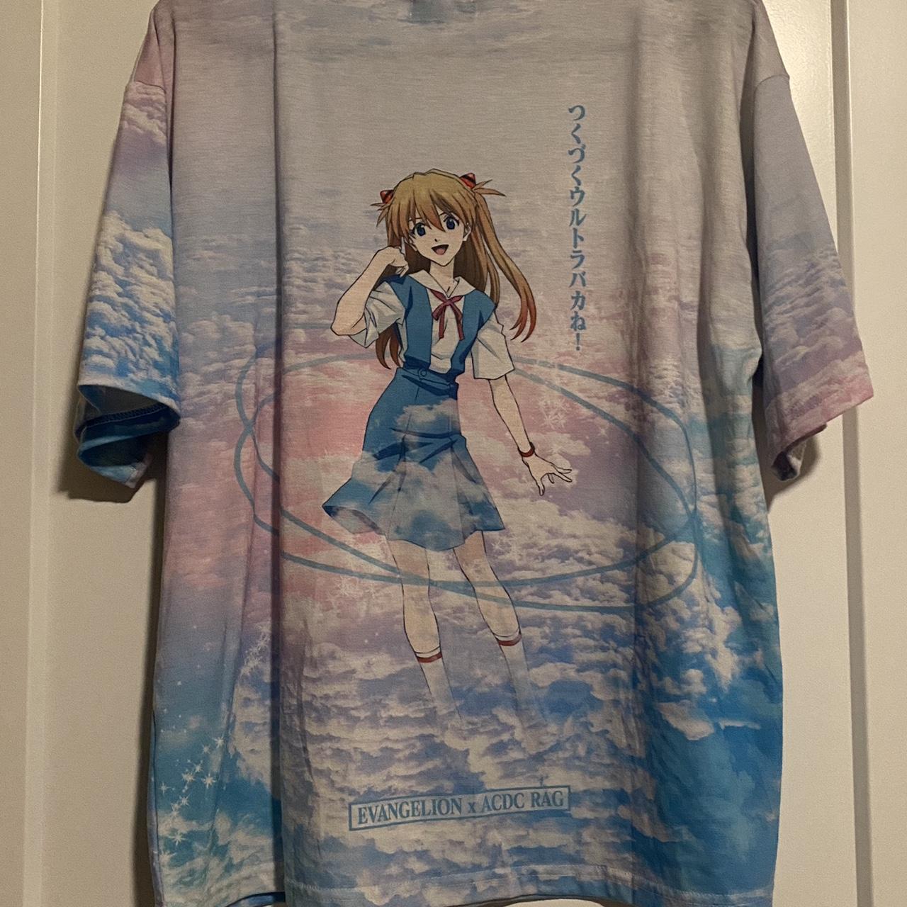 ACDC RAG Limited Evangelion Oversized T-shirt Rei... - Depop