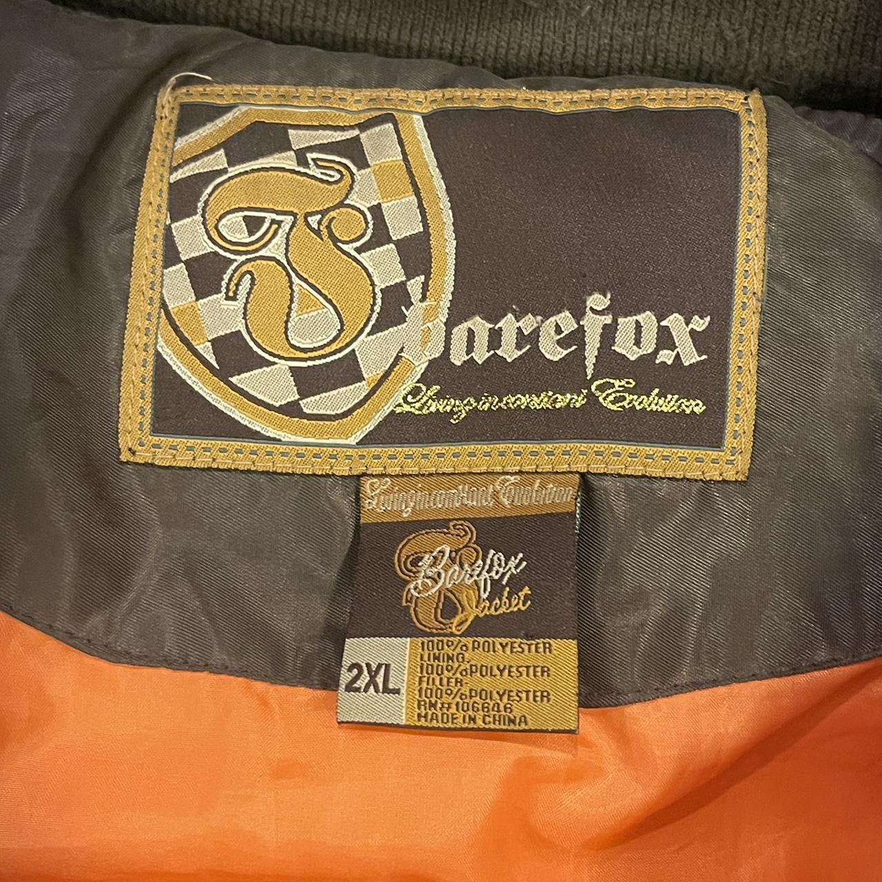 Bare Fox Flight Jacket Size 2XL Vintage