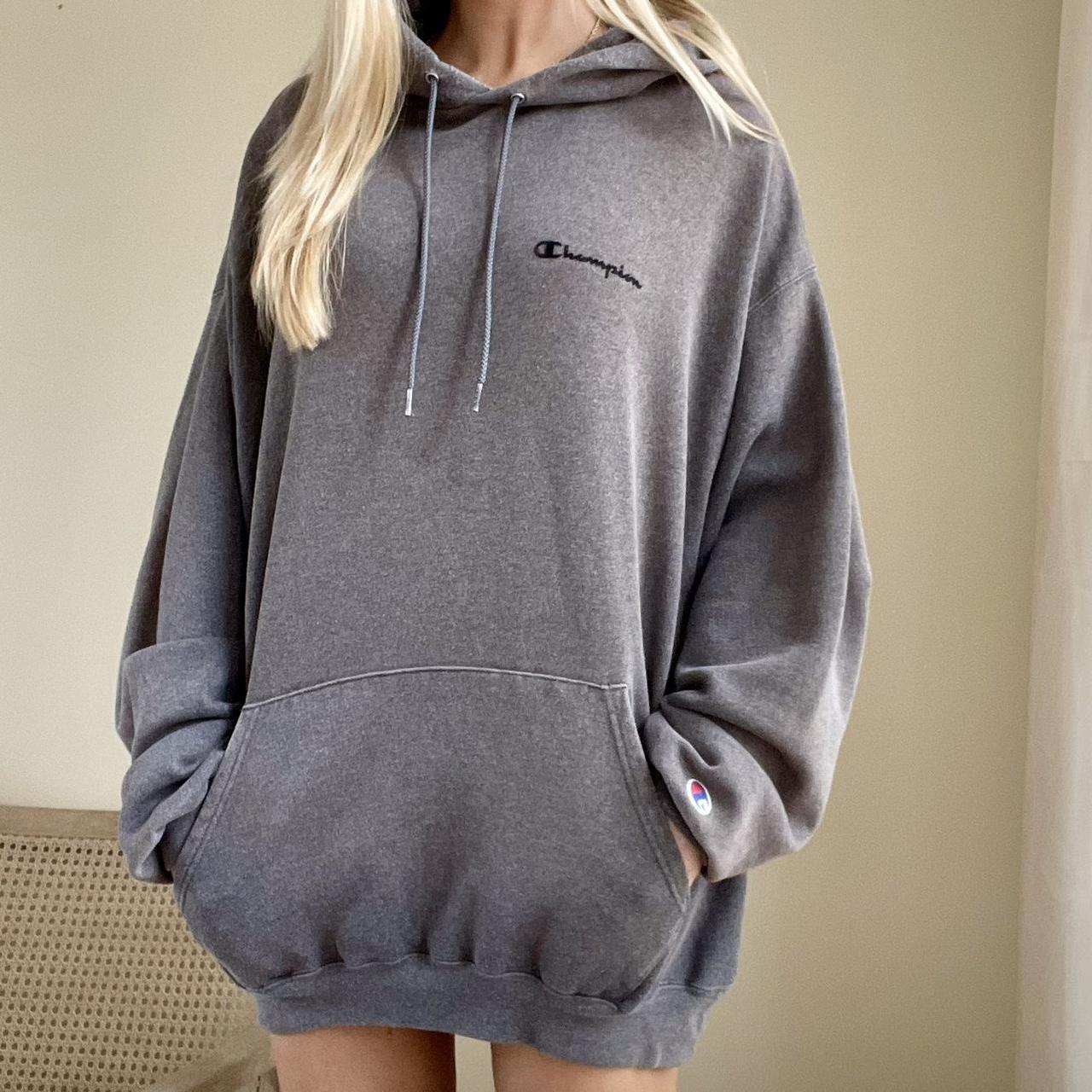 Ladies grey champion store hoodie