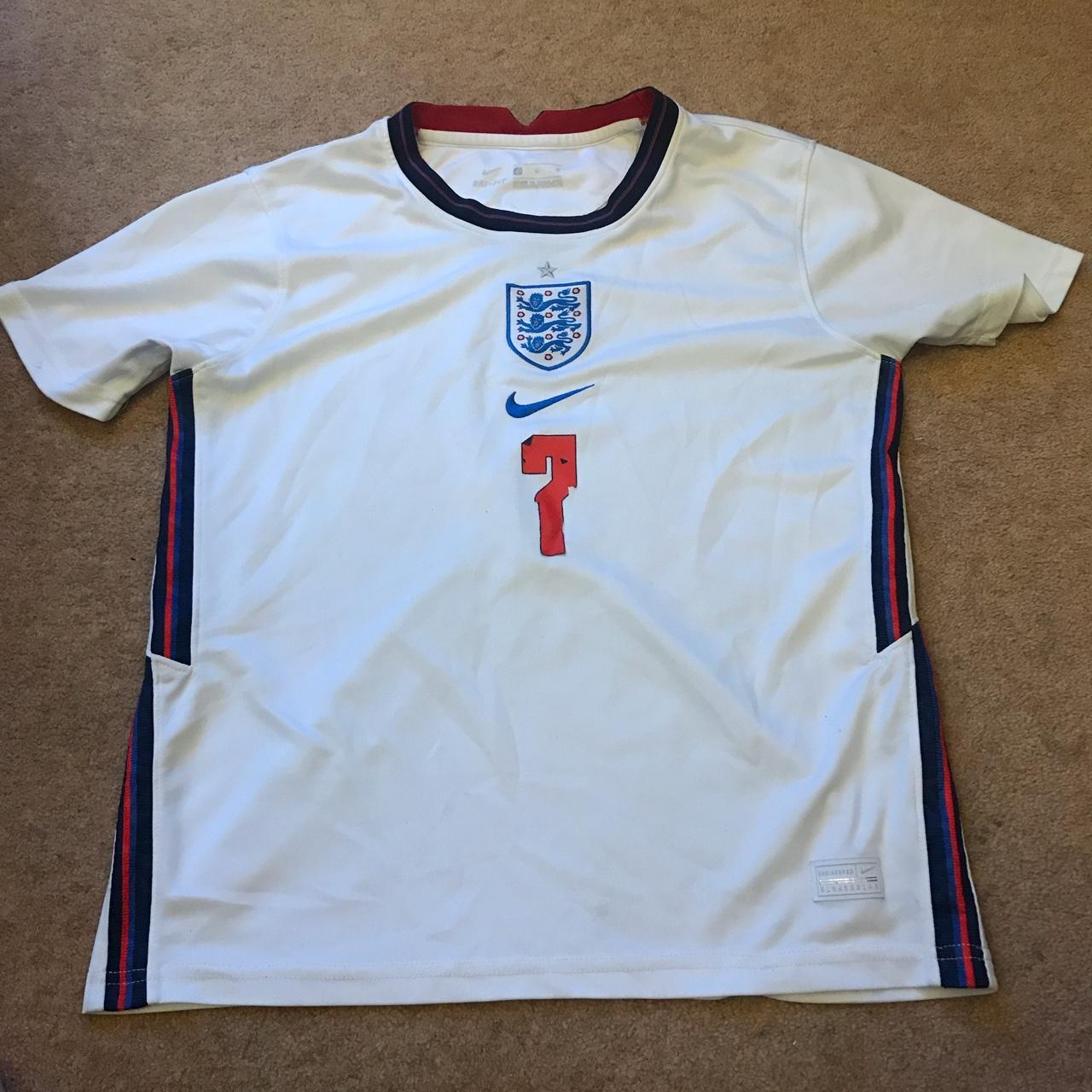 Nike England shirt Size mens medium 20” pit to pit... - Depop