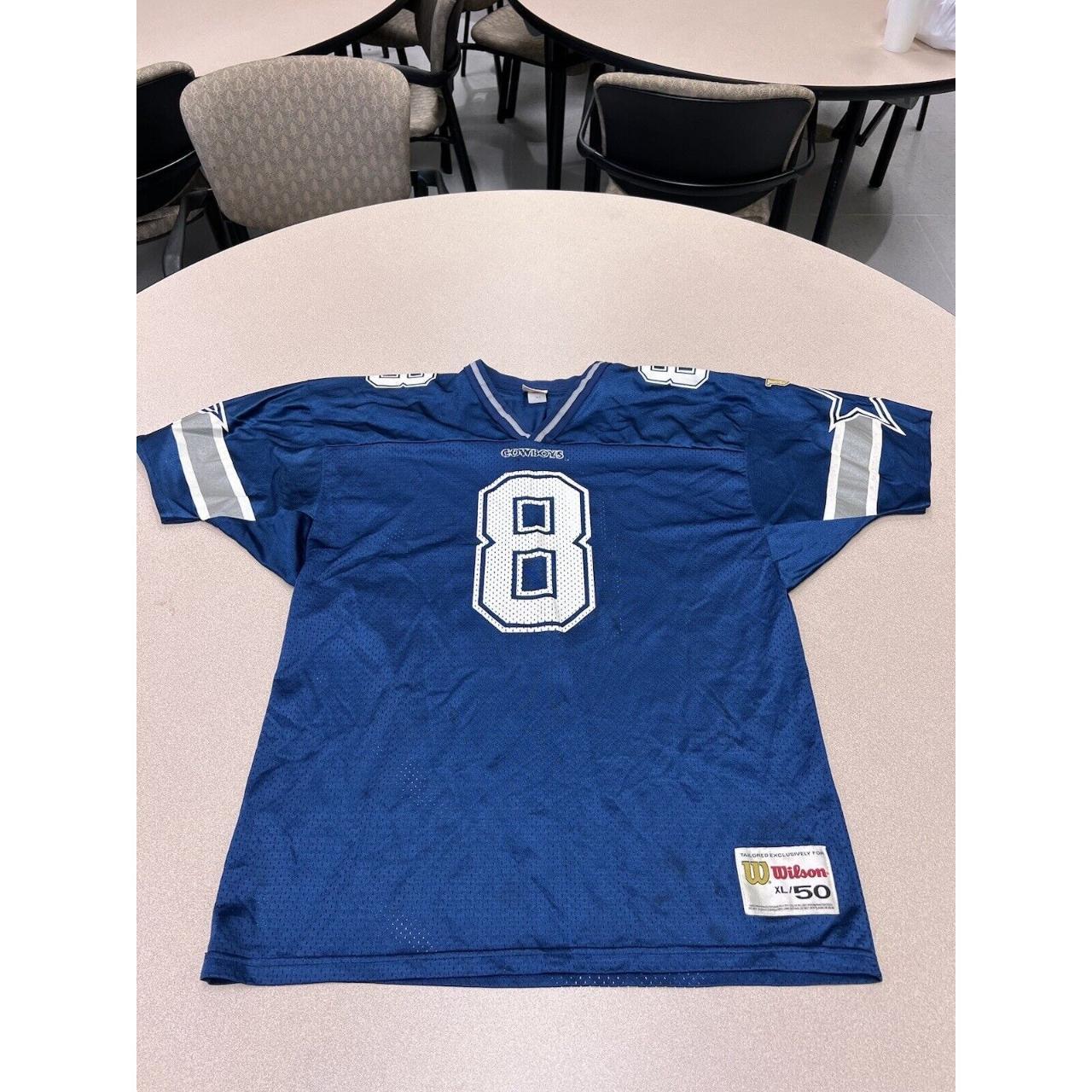 Vintage 90s Troy Aikman 8 Dallas Cowboys Jersey 