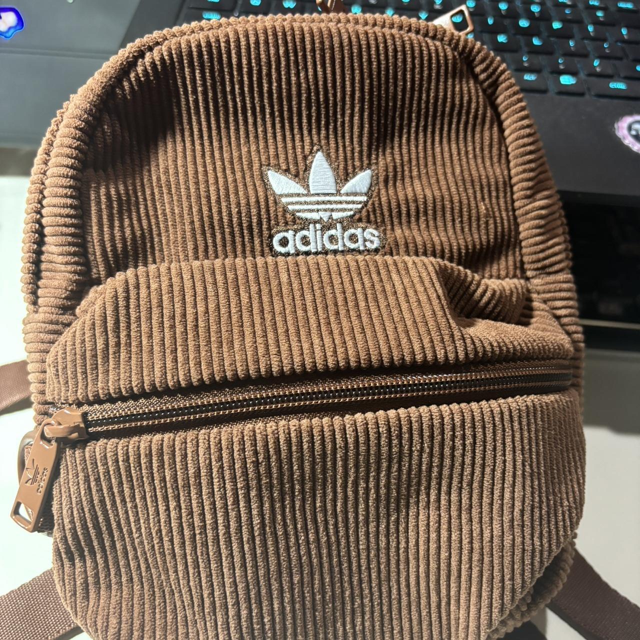 Adidas Corduroy trefoil 2.0 mini backpack Color | Depop