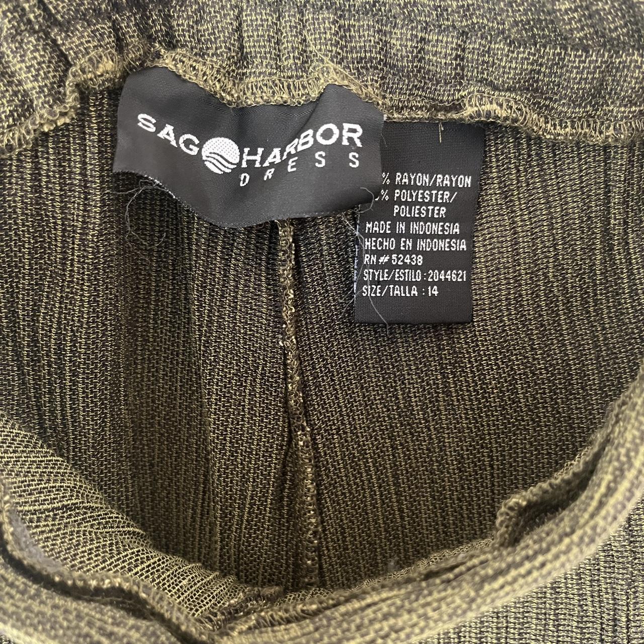 Sag Harbor Women's Green and Khaki Top (4)