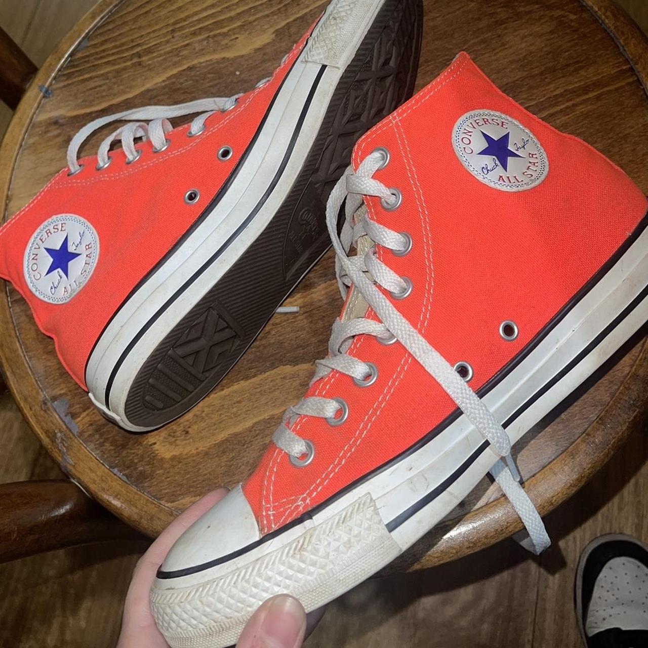 Converse Chuck Taylor All Star Hi Tops Fiery Coral Depop