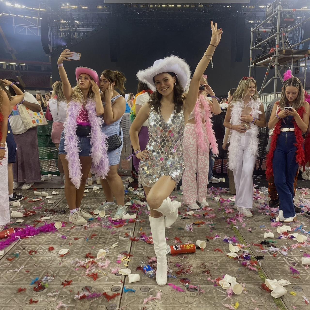 Miss empire, mirror ball dress. Perfect for Harry... Depop