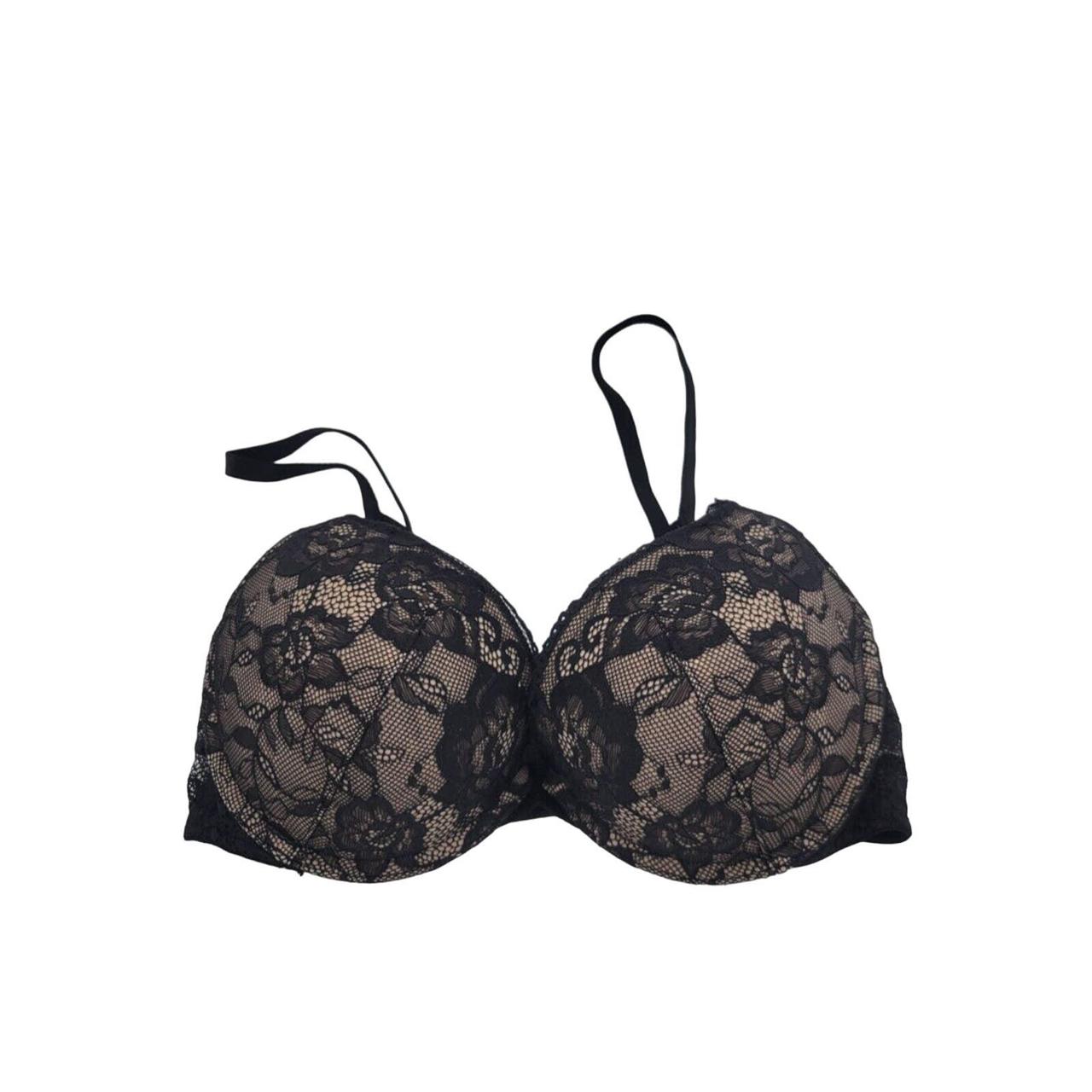 Women's H & M Black Lace Full Coverage Bra Size 34C