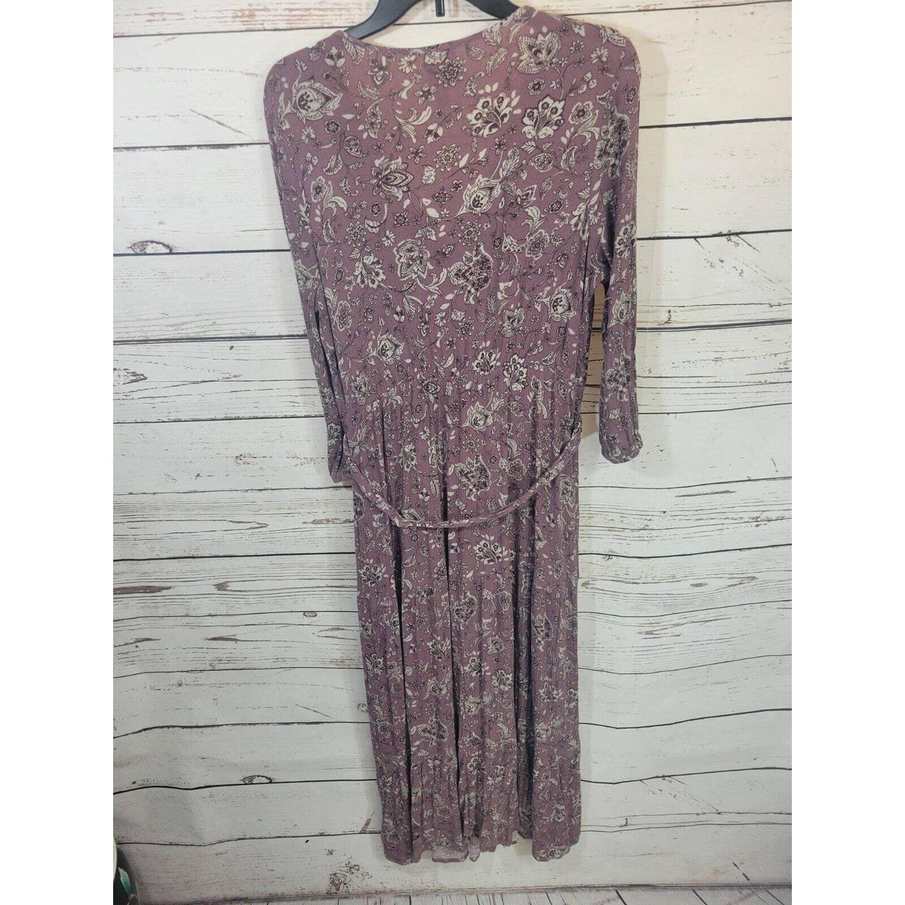 Knox Rose Purple Floral Boho Maxi Dress No size - Depop