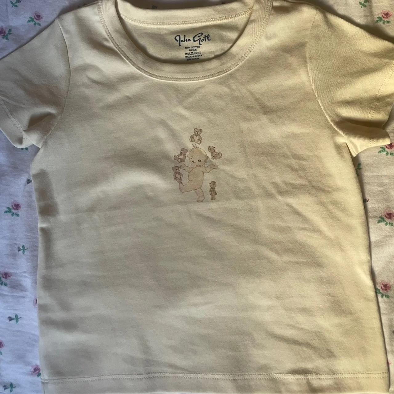 brandy melville baby angel bear baby tee ⭐️... - Depop