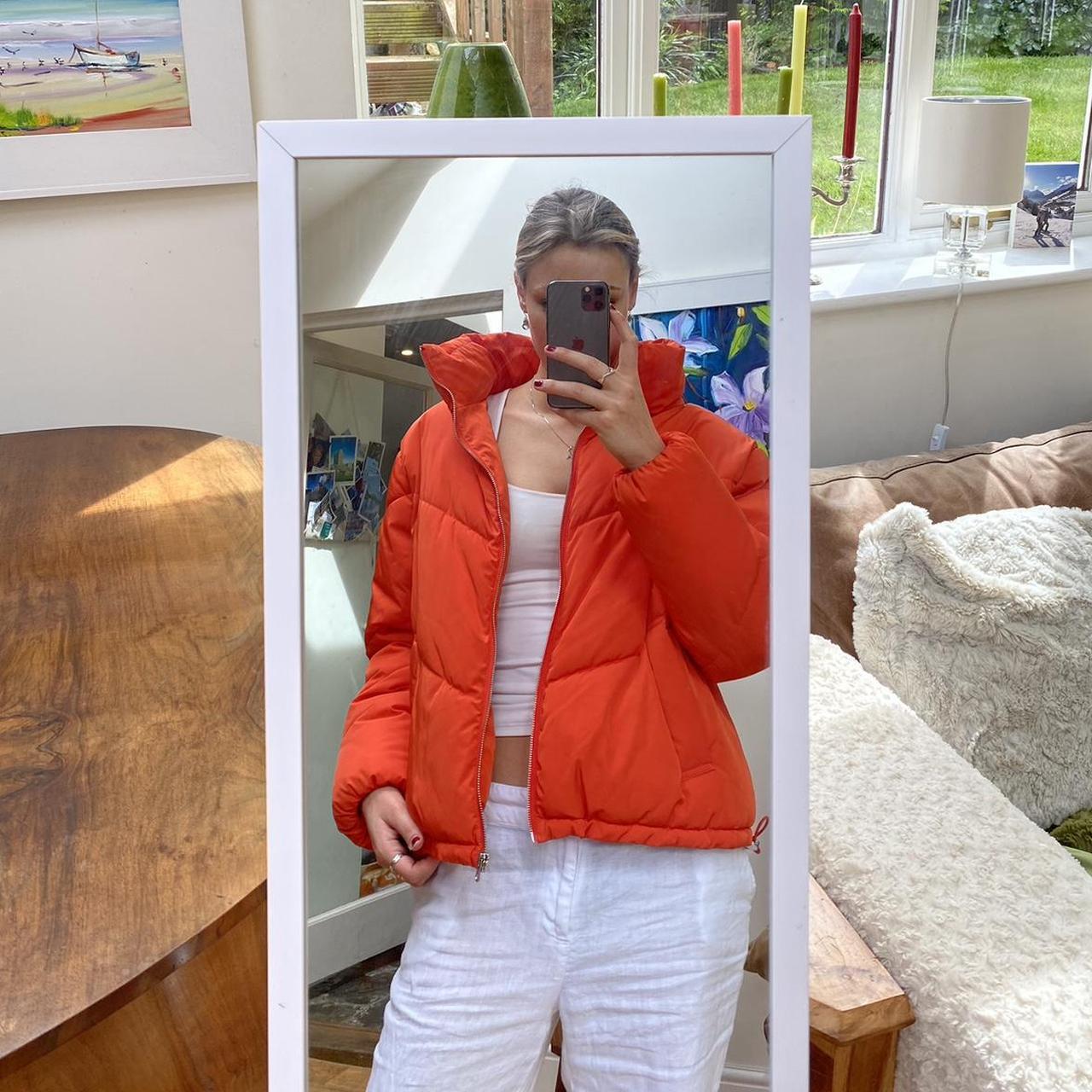 H&m orange shops puffer jacket