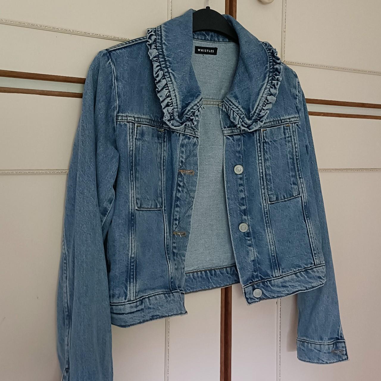 Whistles frill detail collar denim jacket. Never