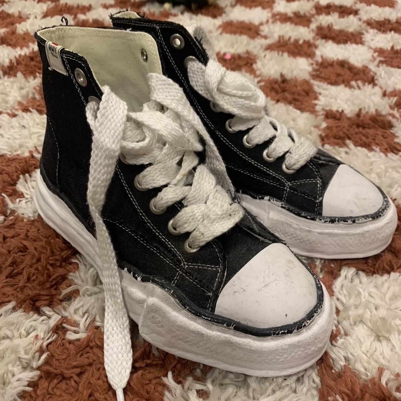 mason mihara high tops (men’s size 7) worn to a few... - Depop