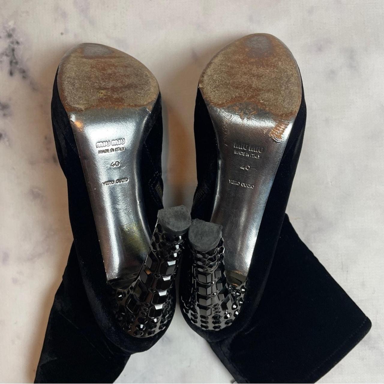 Miu Miu Women's Boots - Black - US 9.5 – Miu Miu … - image 6