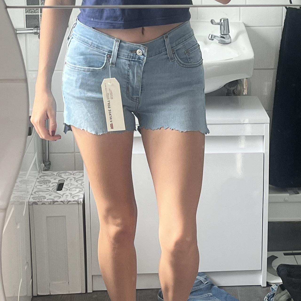 Cut up levi shorts best sale