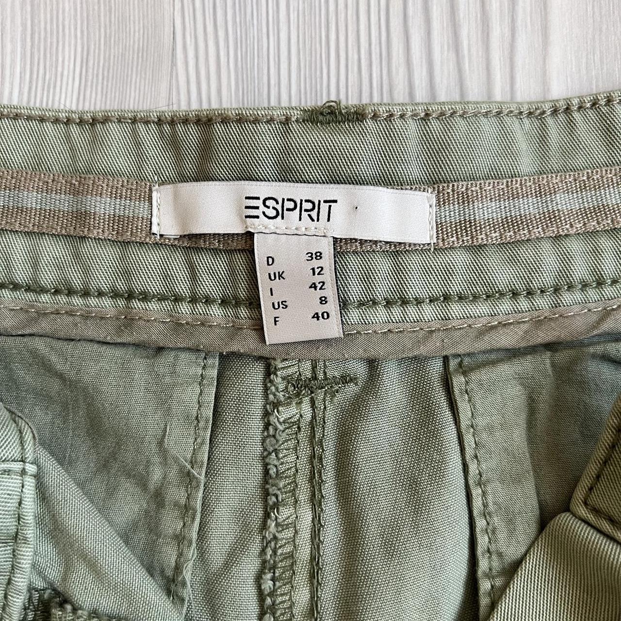 Esprit Women's Khaki and Green Trousers | Depop