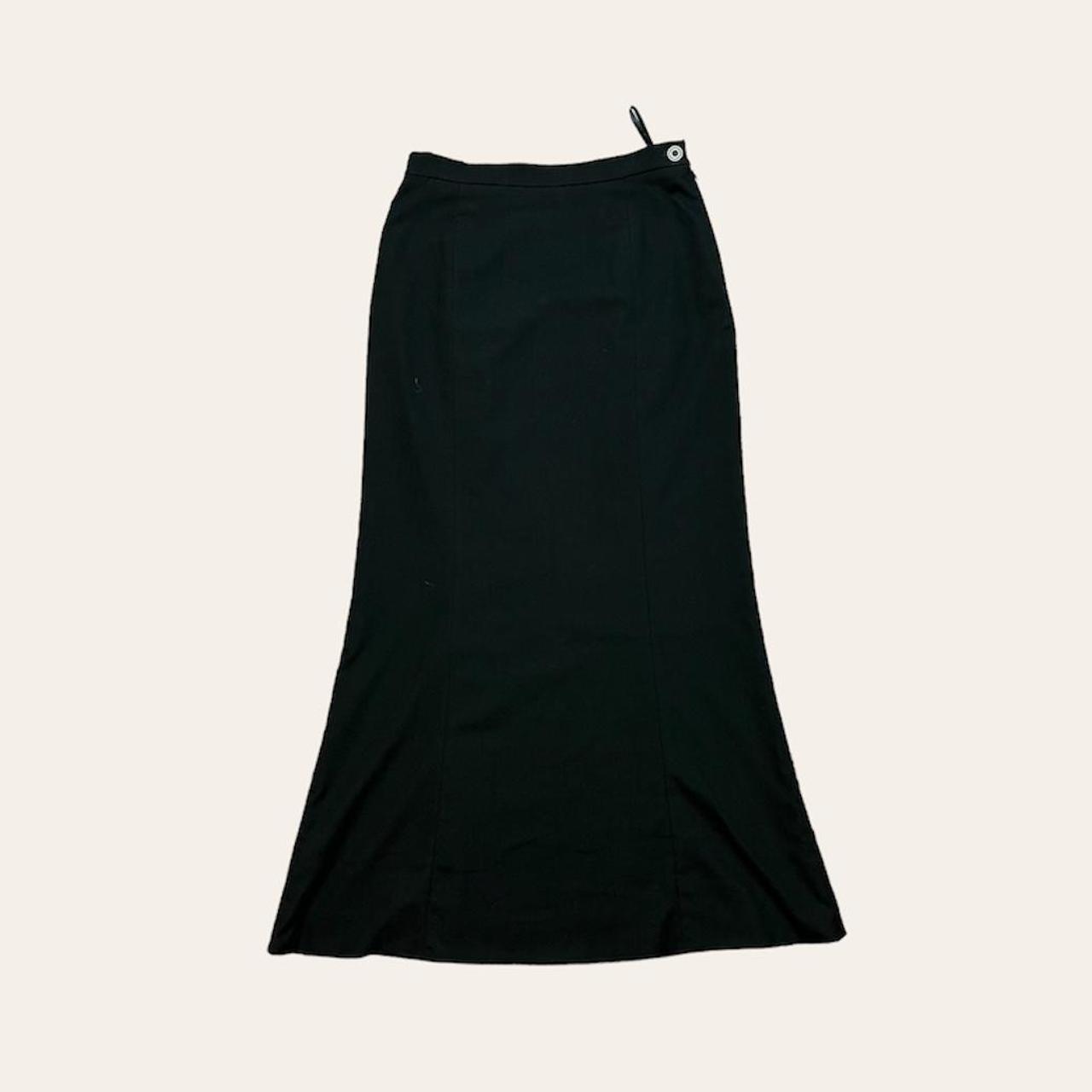 Black flare skirt 90s sale