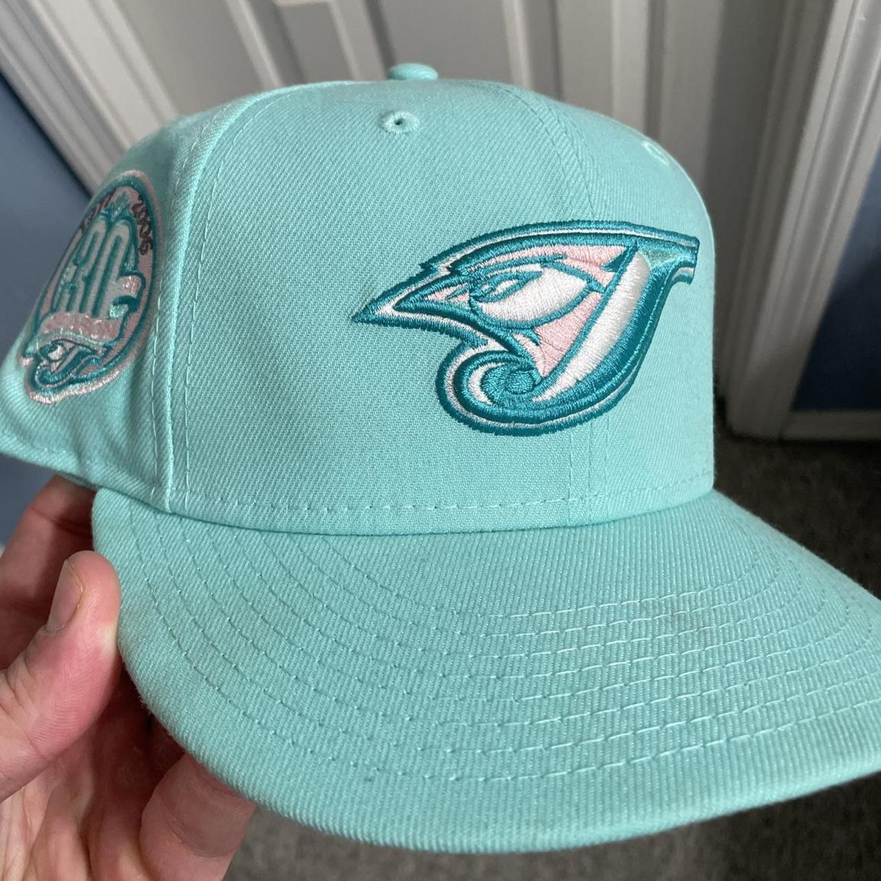 Men's New Era Pink/Green Toronto Blue Jays Cooperstown Collection