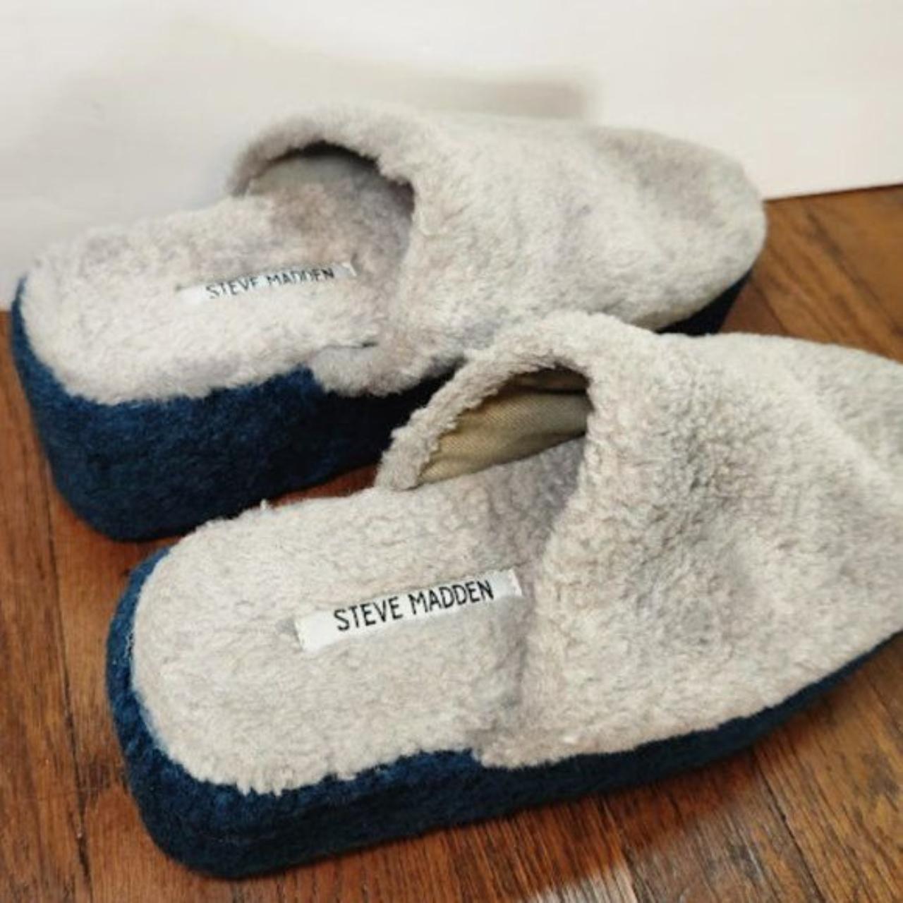 steve madden fur slippers