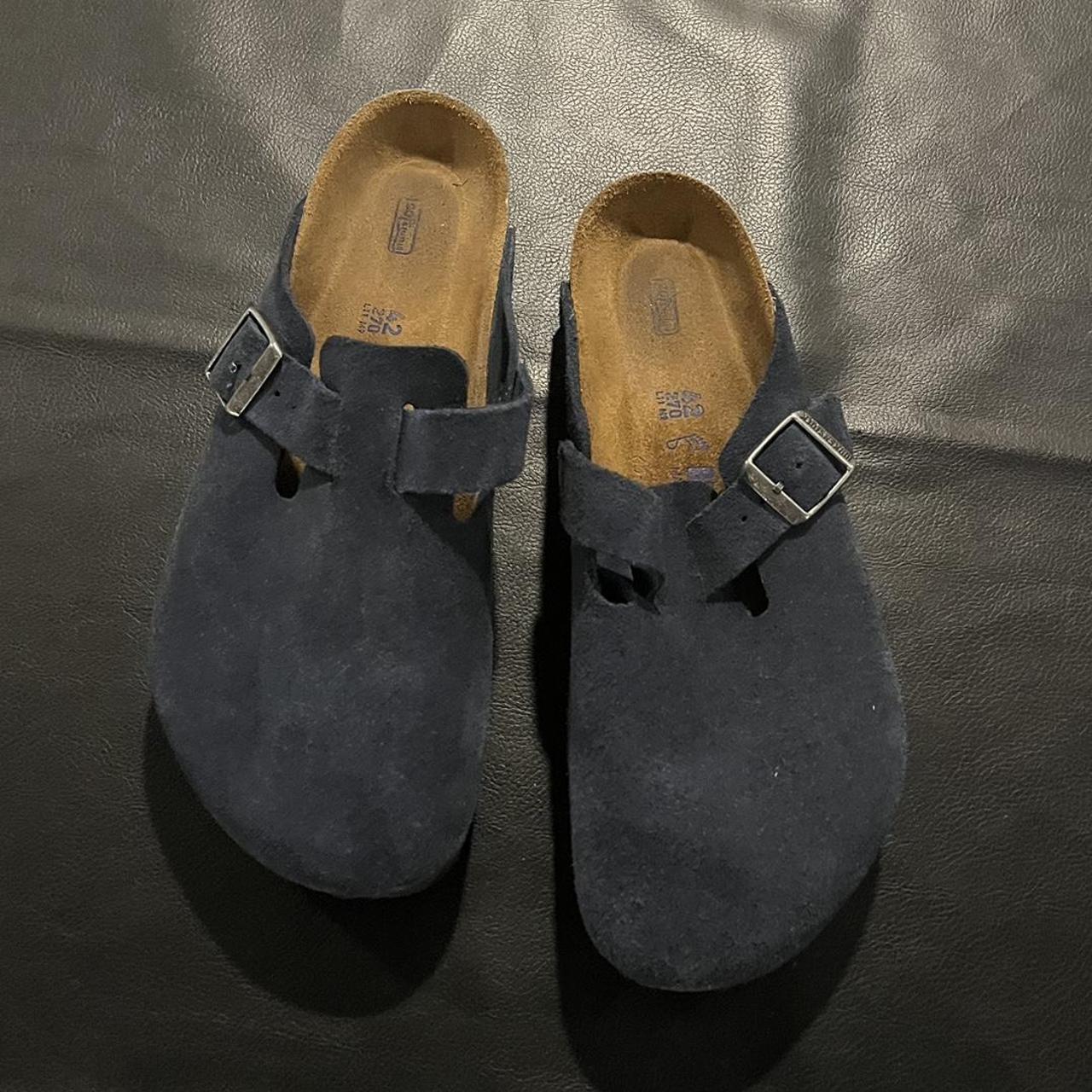 Navy blue Birkenstock Boston (size 9 (42)) regular... - Depop