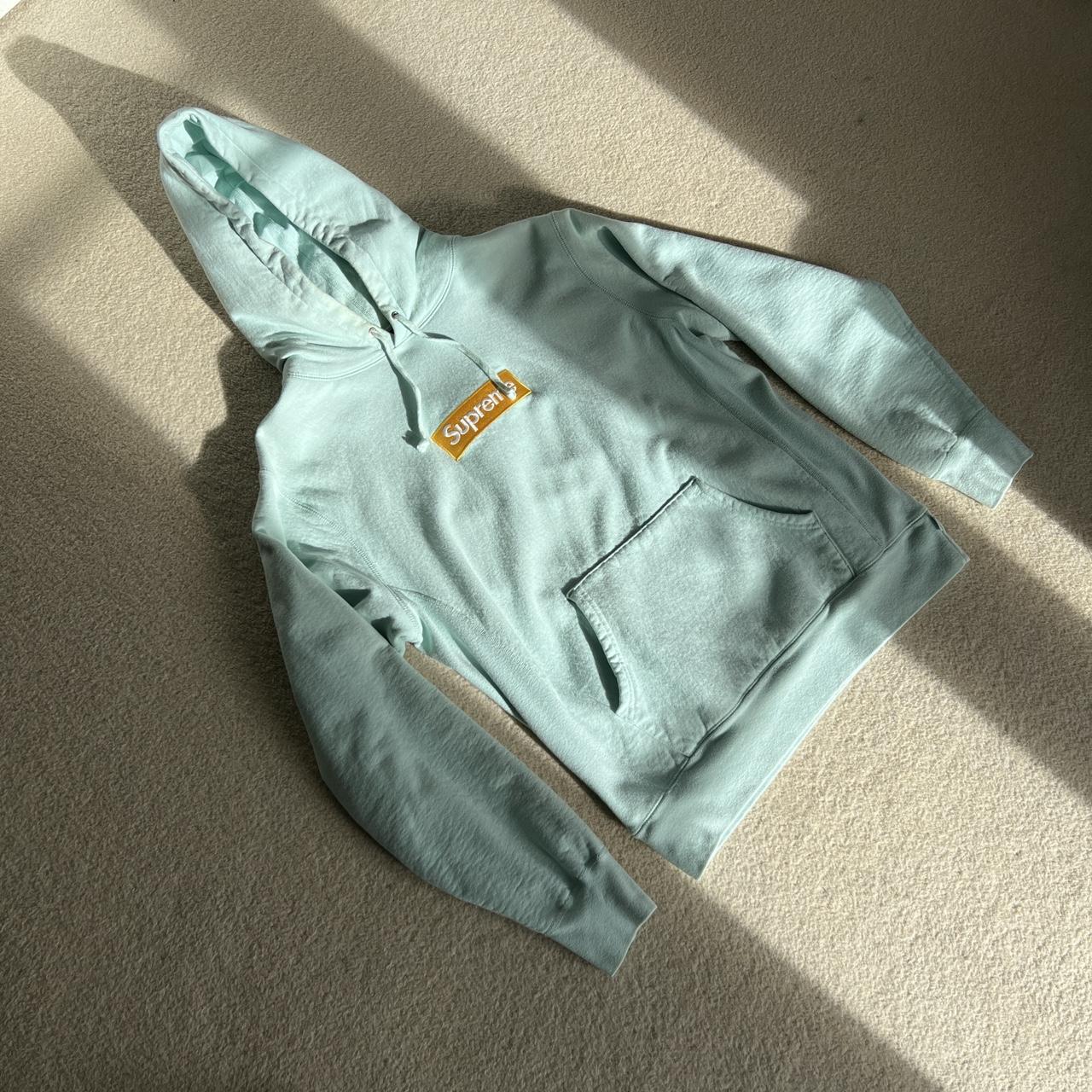 Supreme Box Logo Hooded Sweatshirt (FW17) - Ice... - Depop