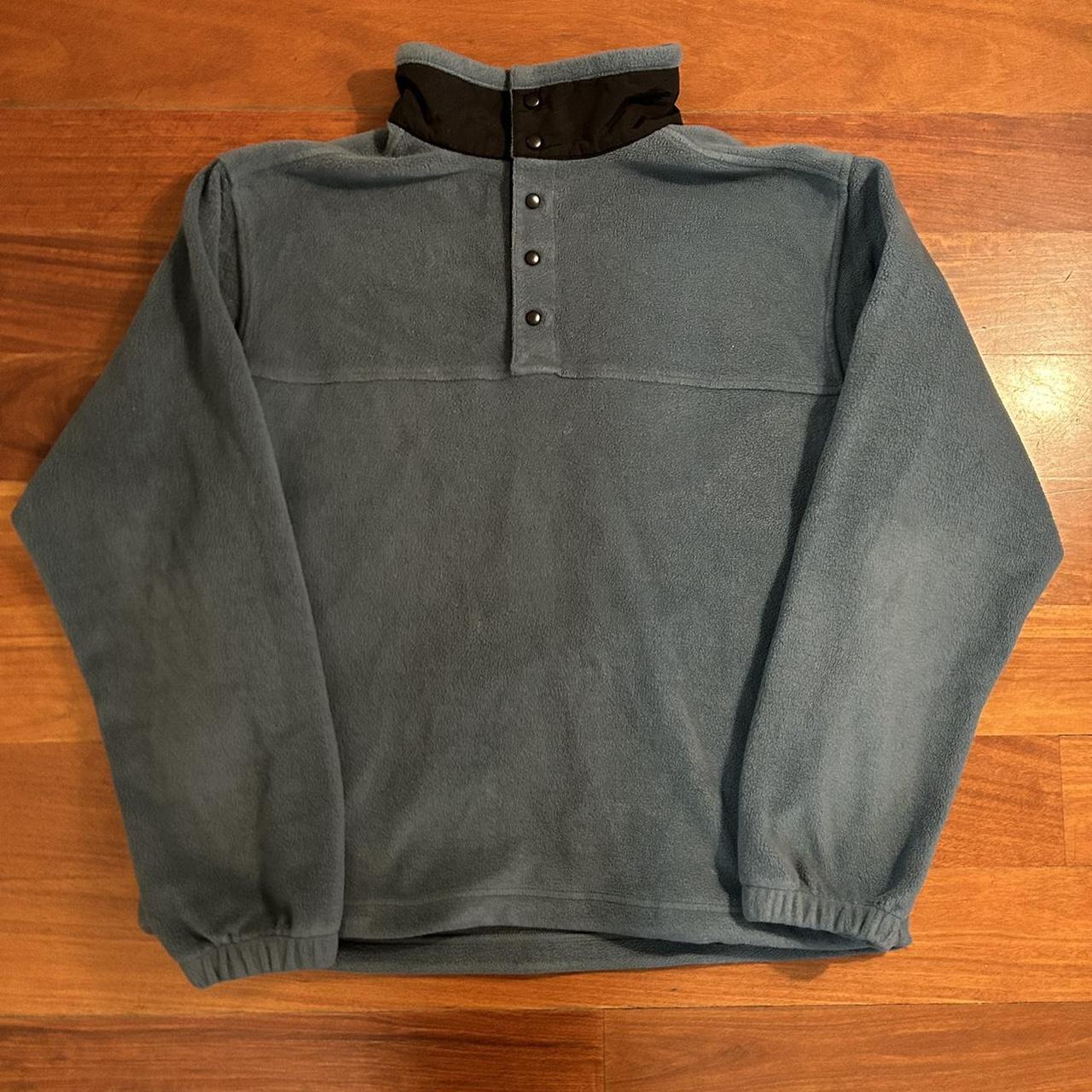 Vintage Pearl Snap Fleece Details White Sierra Depop   P0 