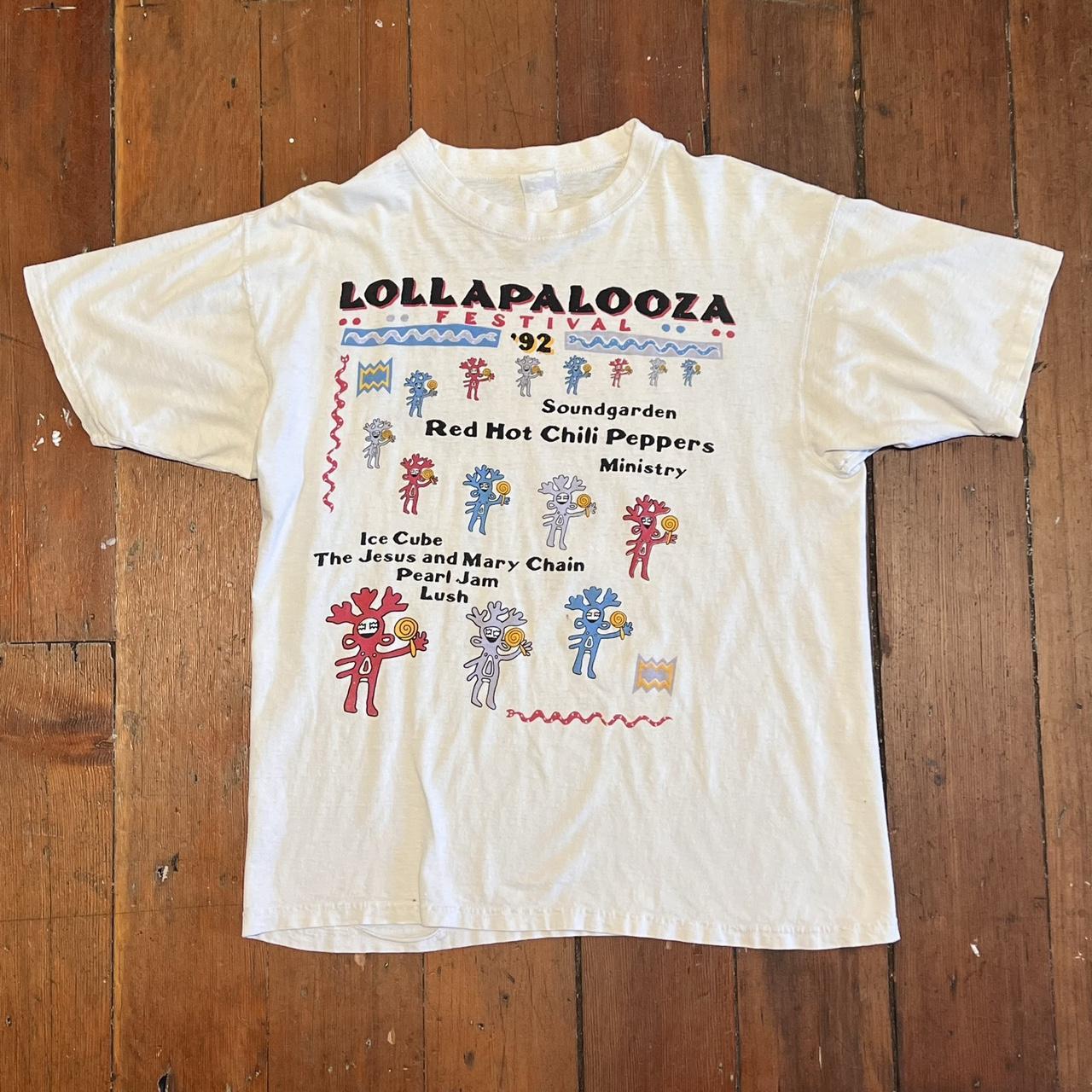 LOLLAPALOOZA 92TシャツRed hot chili peppers Rare Vintage 92年