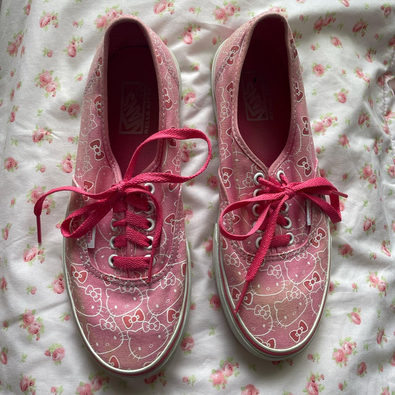 Limited Edition Hello Kitty Vans 🪩 Size: 9 women’s/... - Depop