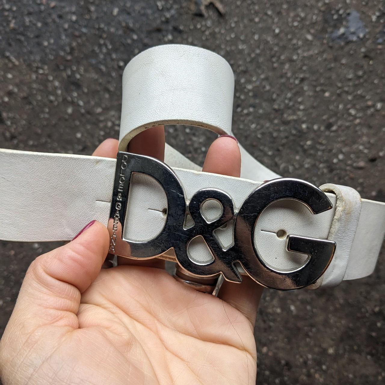 Dolce and discount gabbana white belt