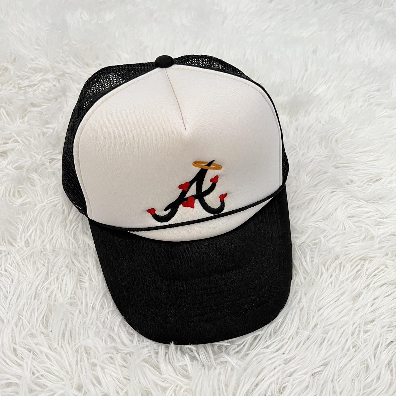 LOSTLOVENYC heart Atlanta braves hat black and - Depop