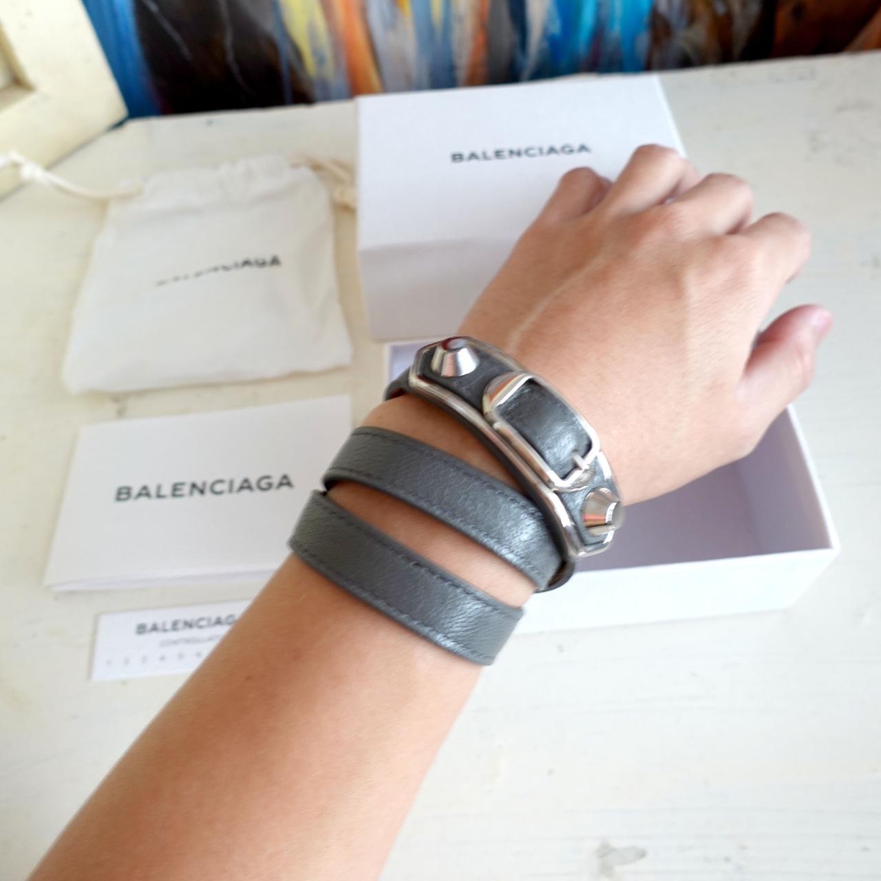 キ*ノ様 Balenciaga triple leather bracelets BALENCIAGA Arena Leather Classic Triple Tour Wrap Bracelet