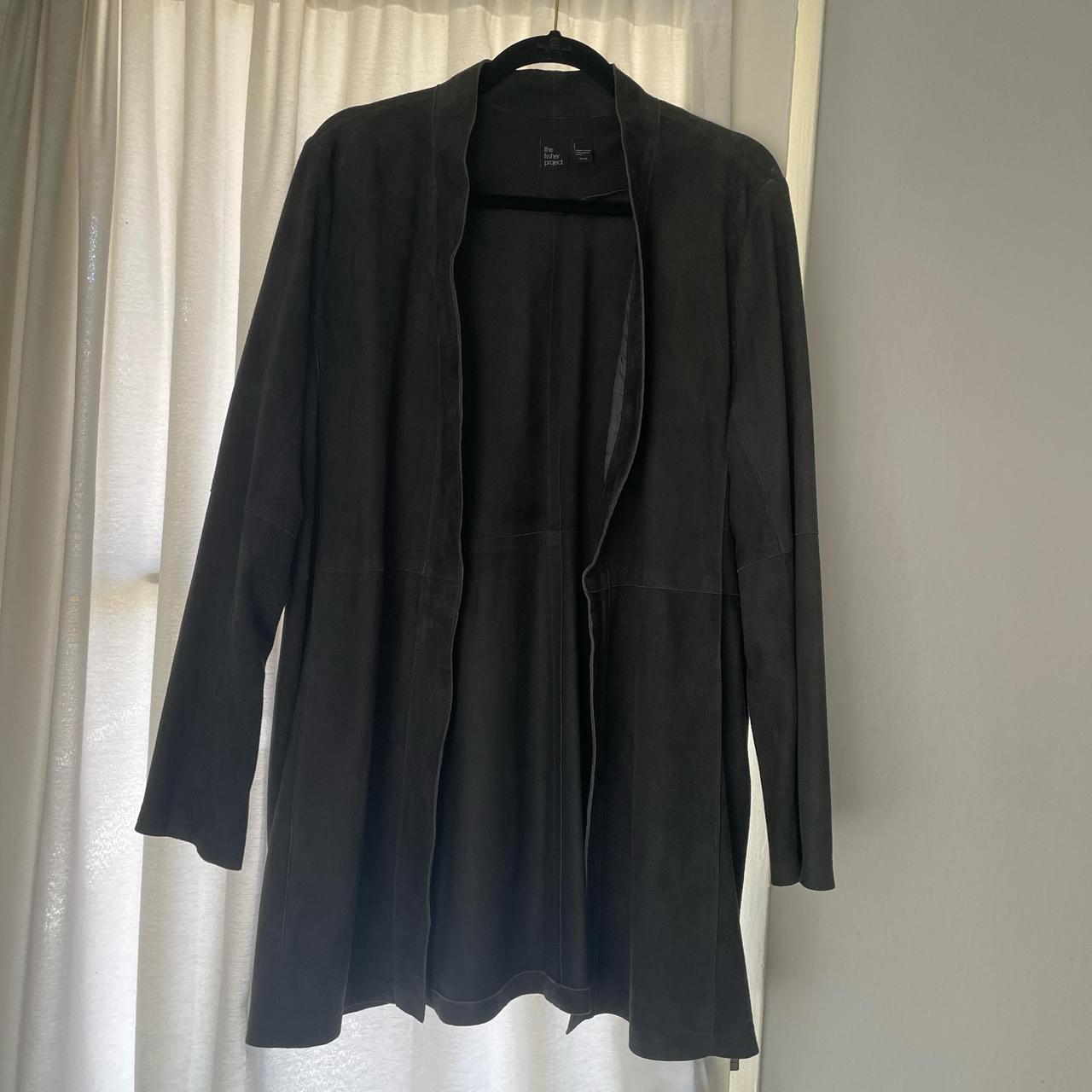 Eileen fisher suede jacket hotsell