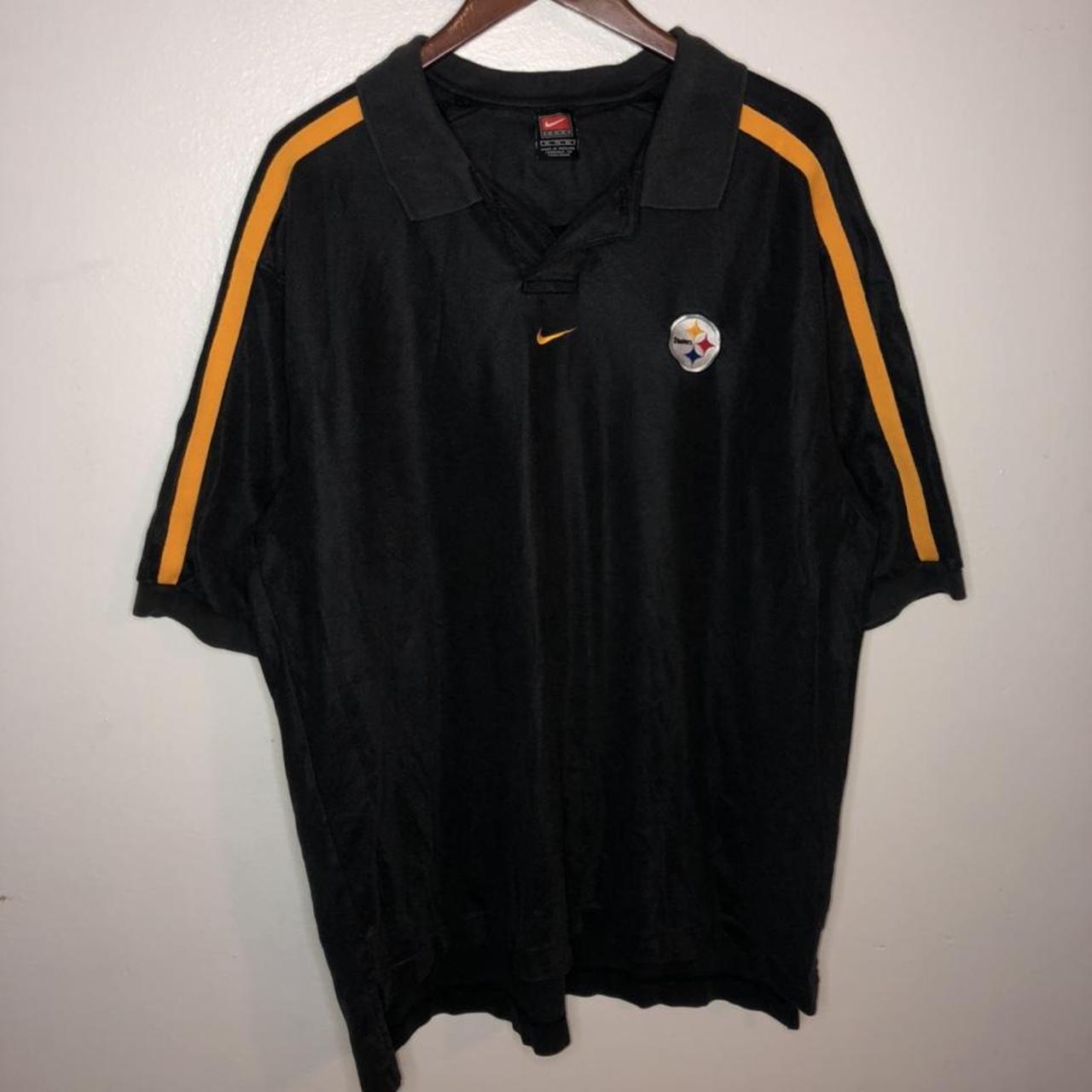 Nike Men's Pittsburgh Steelers Fashion Black Polo