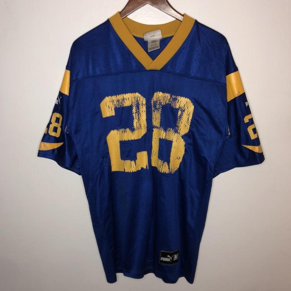 vintage team nike st. louis rams marshall faulk - Depop