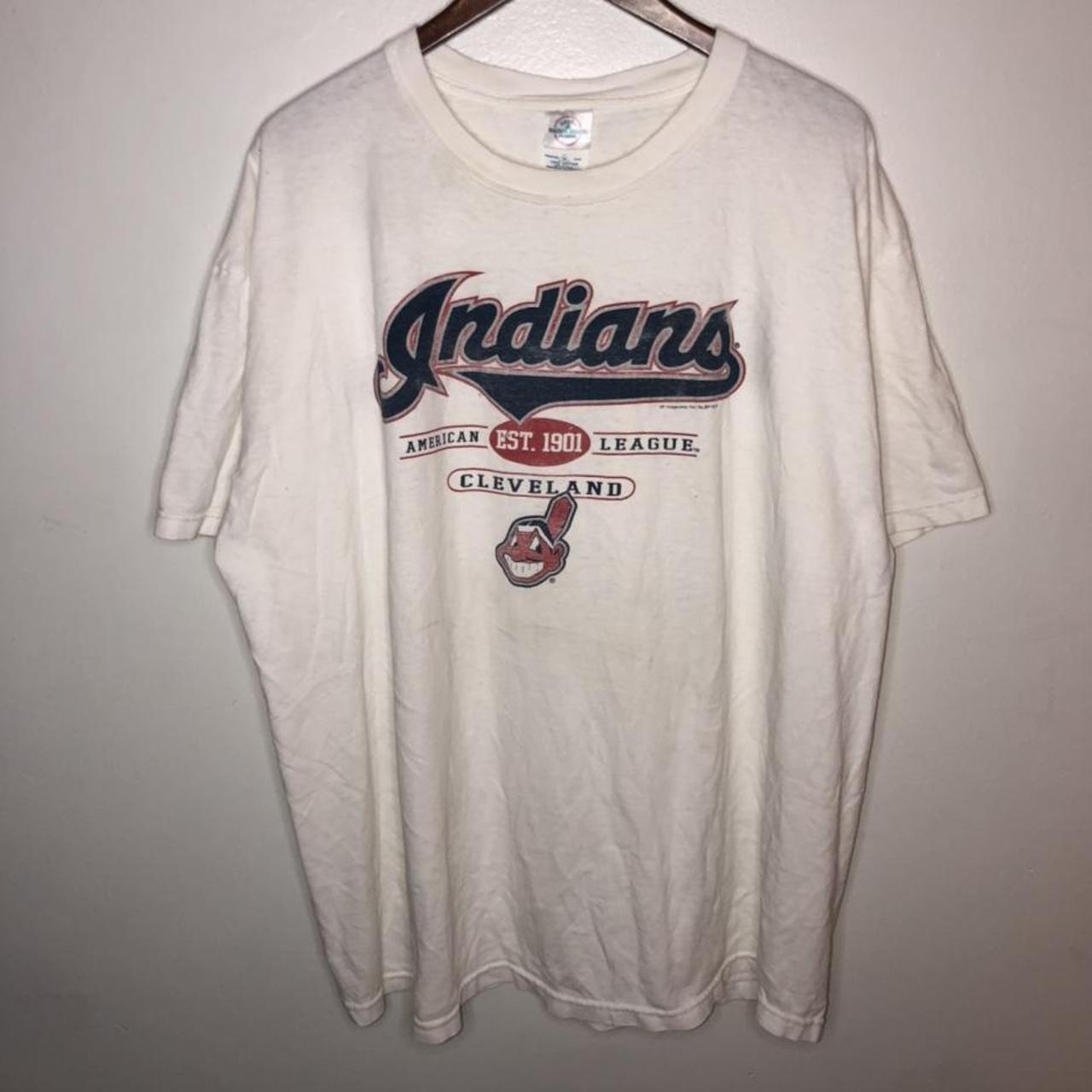 Vintage Cleveland Indians jersey Y2k era  - Depop