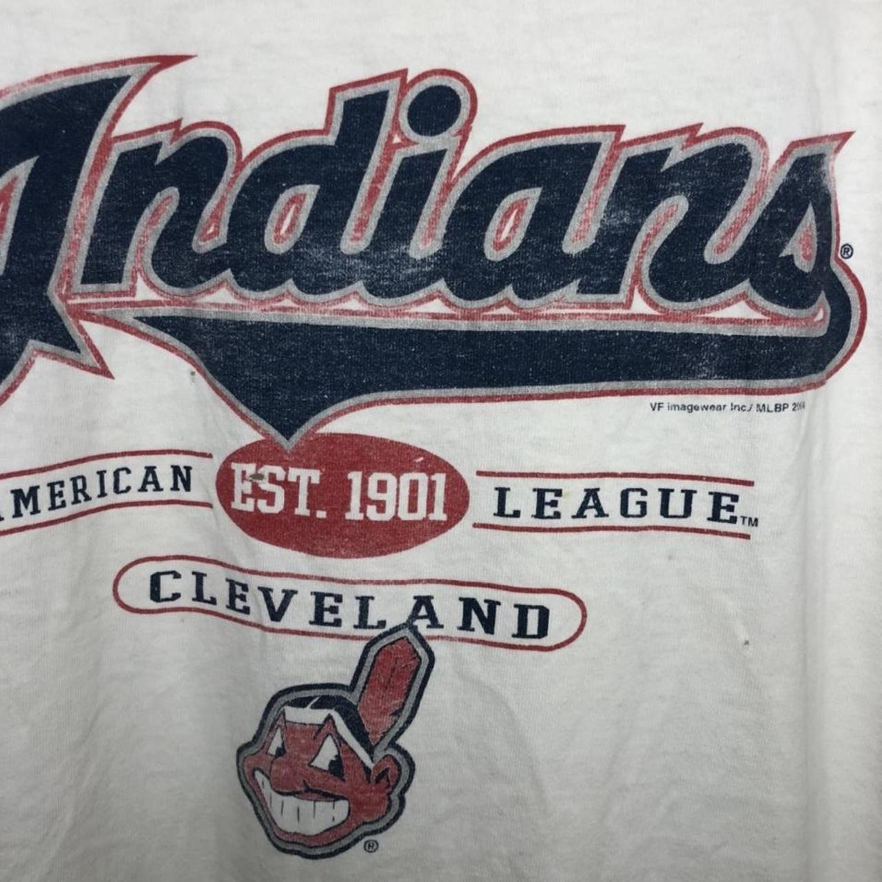 Vintage Cleveland Indians jersey Y2k era  - Depop