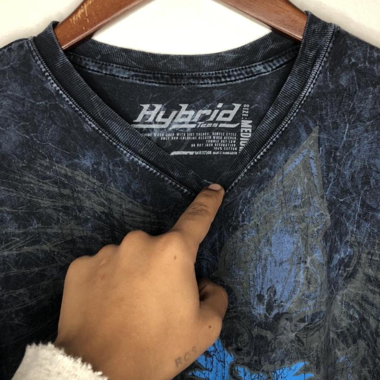 Hybrid Apparel Men's Navy and Blue T-shirt (2)