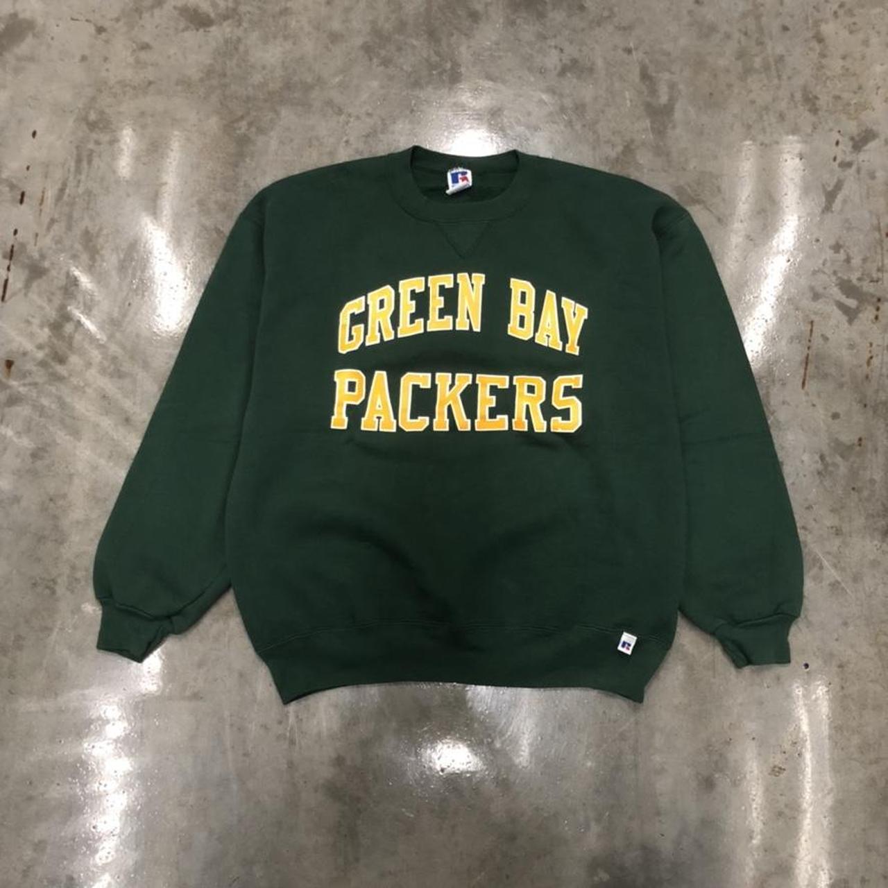 Vintage 90's Green Bay Packers Sweatshirt by Russell Athletic