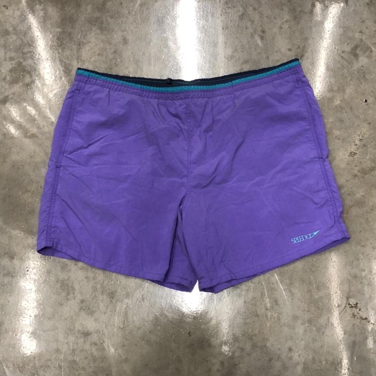 Speedo Men's Purple and Blue Shorts | Depop