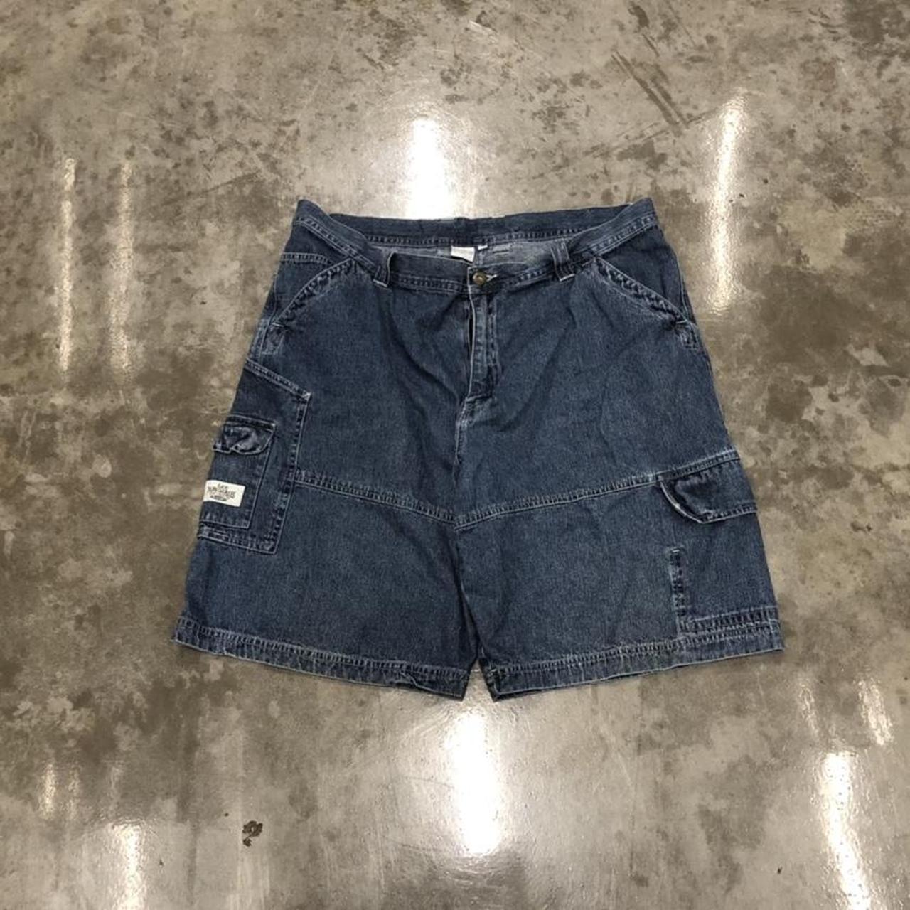 vintage early 2000’s Lee dungarees denim jorts... - Depop