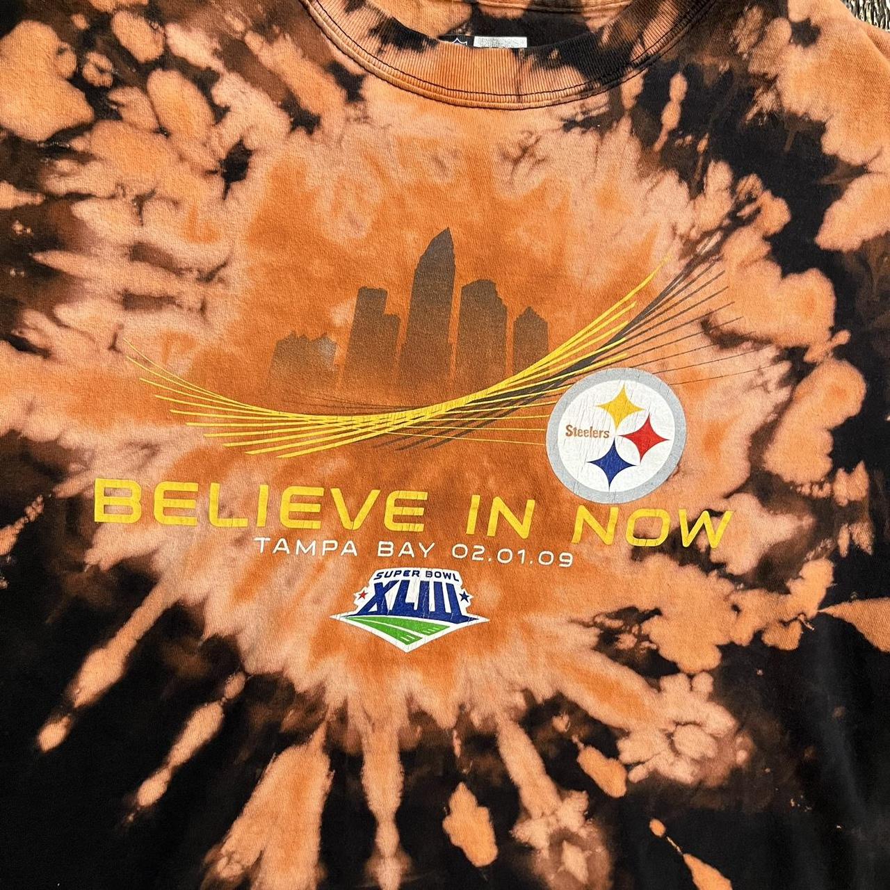 Pittsburgh Steelers tie dye shirt. Size large. Good - Depop