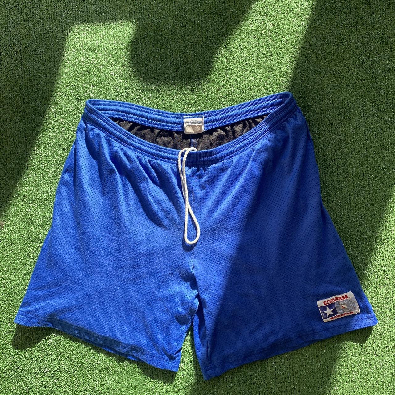 Blue vintage converse basketball shorts SIZE L Good