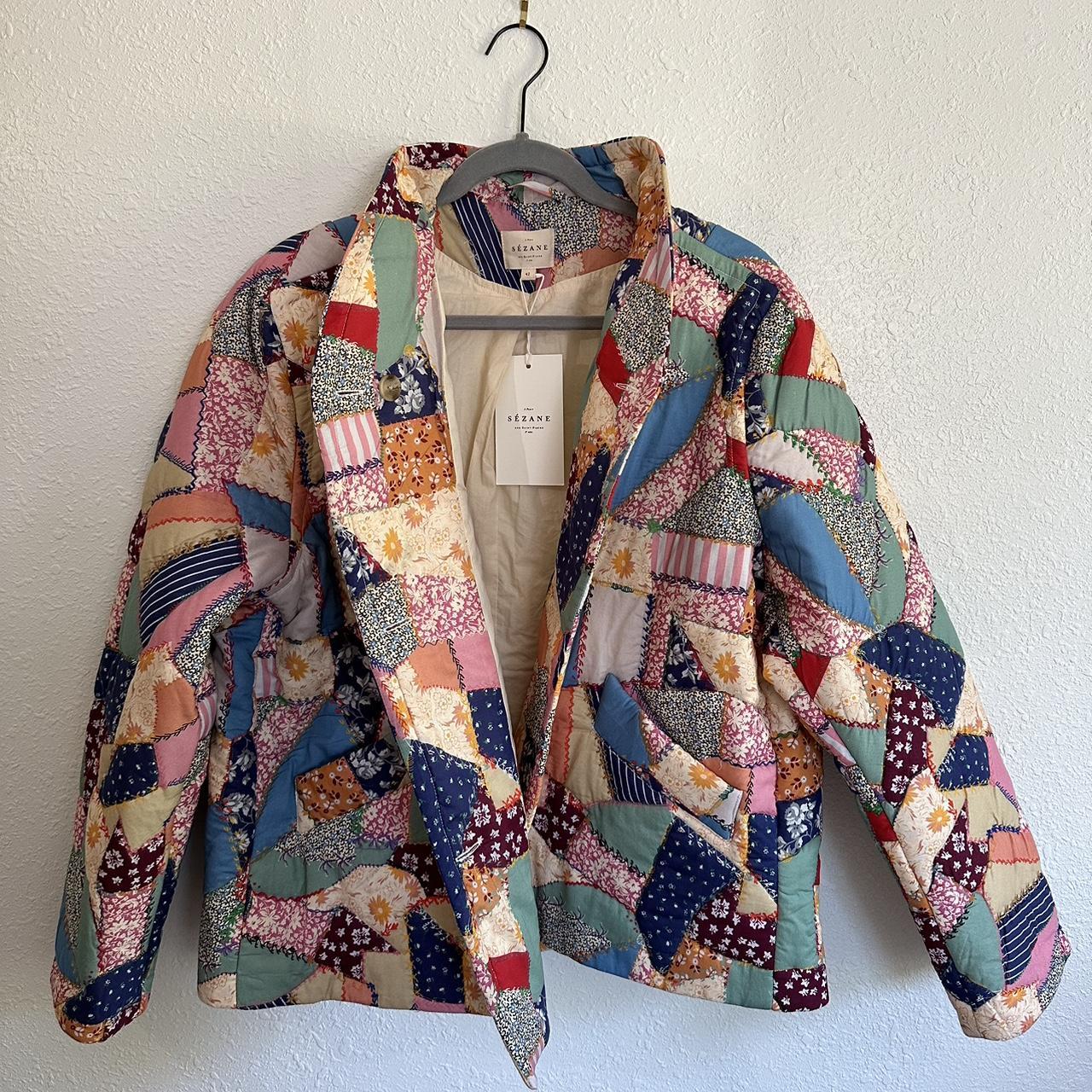 Sezane Kalvin Patchwork Jacket - Depop