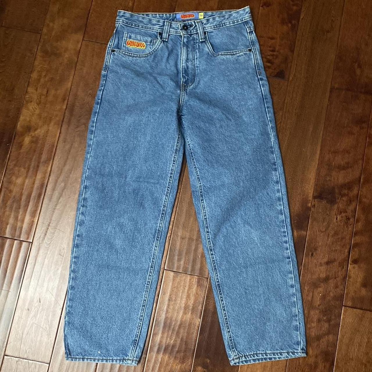 empyre loose fit medium wash jeans - Depop