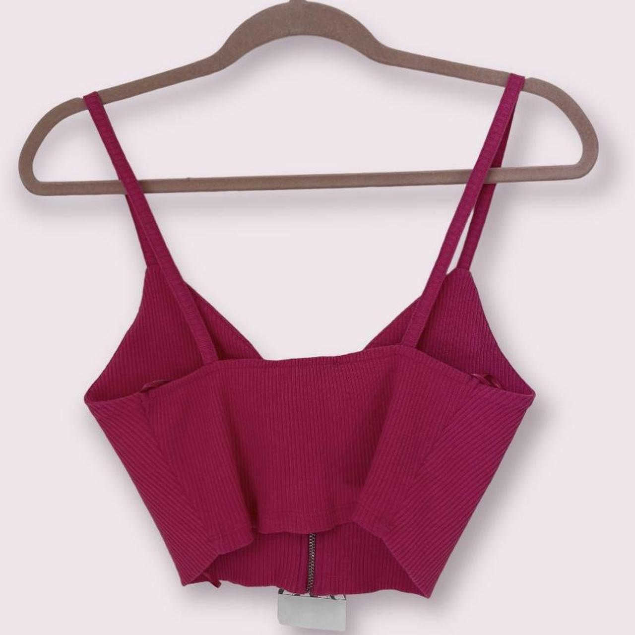 Zara Women's Pink Vest Depop