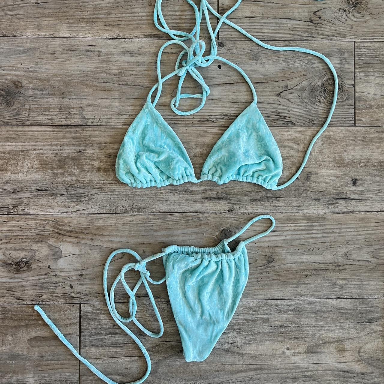 Inamorata Women's Blue Bikinis-and-tankini-sets | Depop