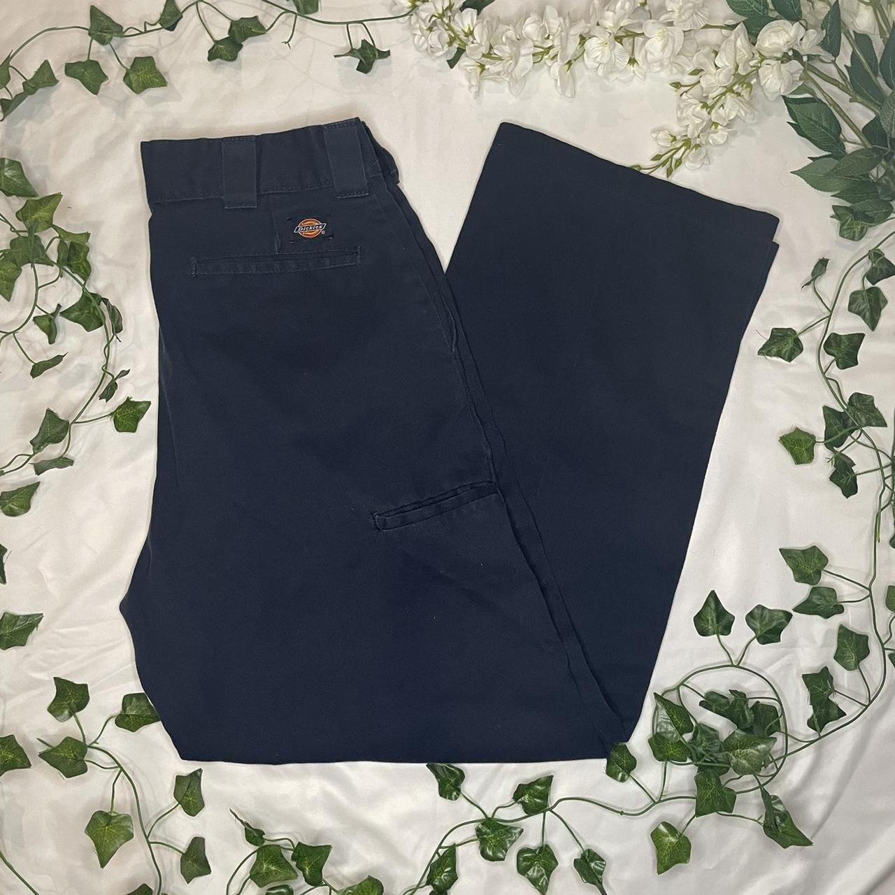 Navy Double Knee Dickies Pants (M) - $20 + $7... - Depop