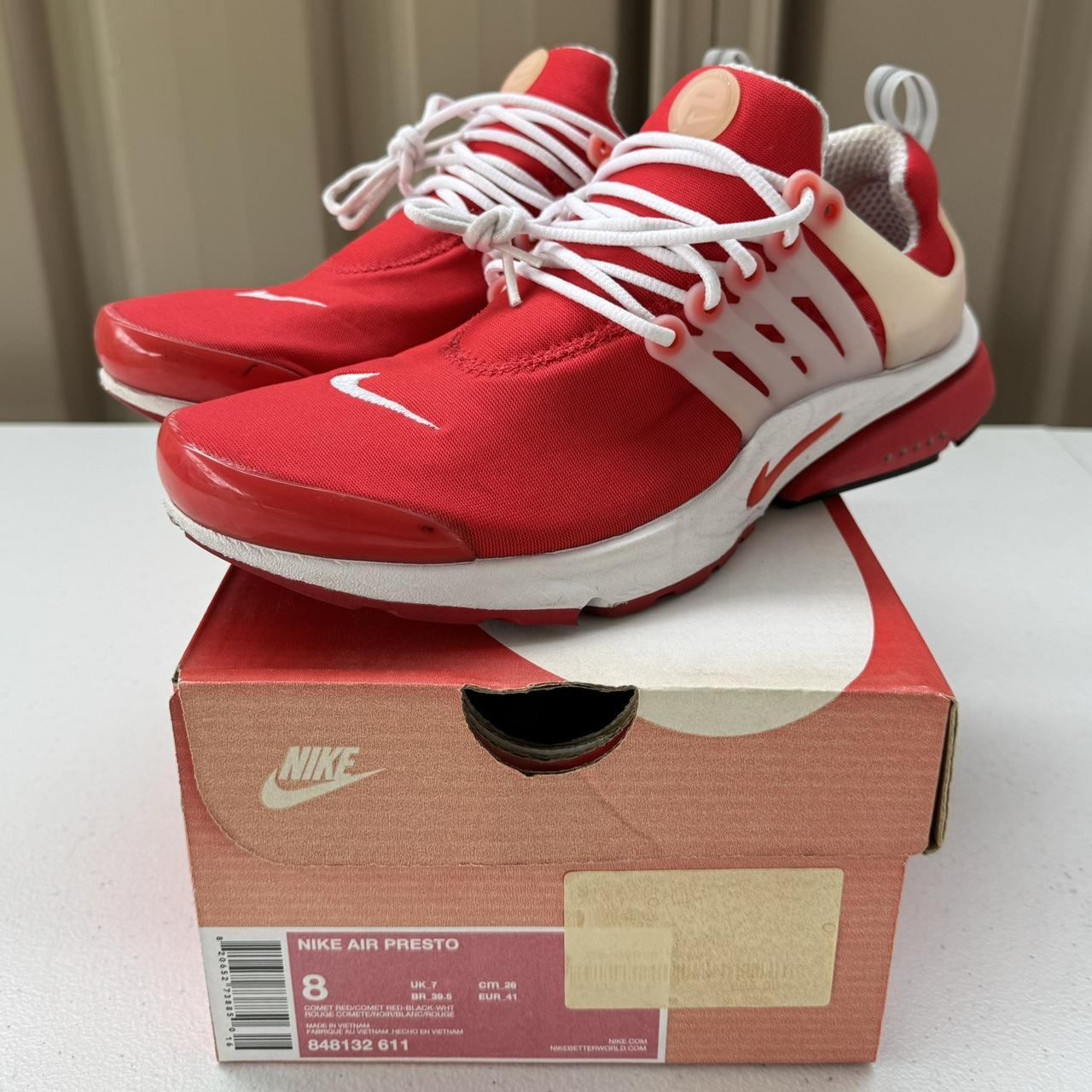 MENS NIKE AIR PRESTO COMET RED 848132 611 SIZE Depop