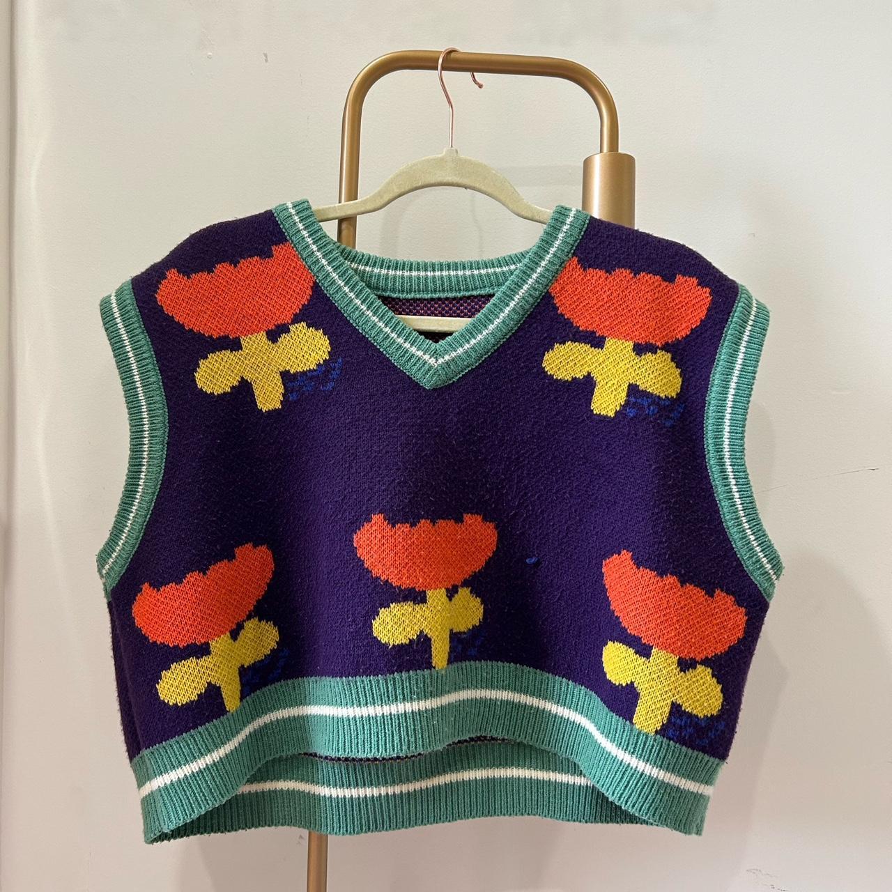 Kina and Tam tulip sweater vest 🌷, #sweatervest...