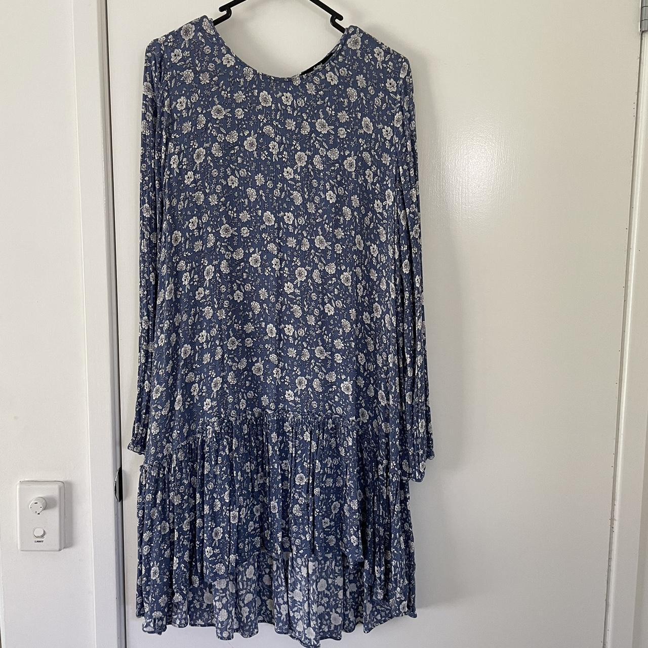 Sportsgirl Long Sleeve Floral Summer Dress Size... - Depop