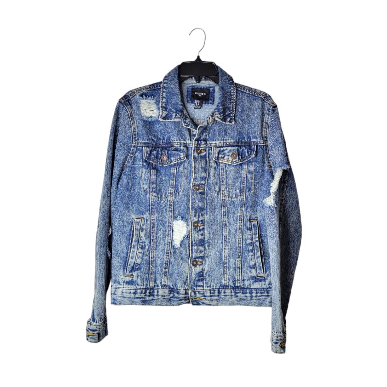 Forever 21 2025 distressed jean jacket